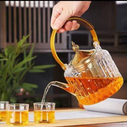 7-Piece High Borosilicate Glass Tea Pot Set