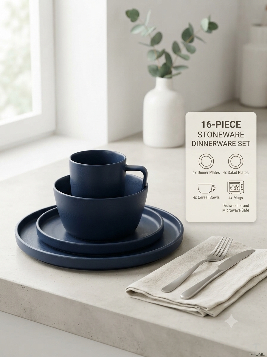 IMG_20260822_122613_775.jpg 16-Piece Dinner Set - Navy Blue - Image 1