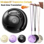 AI Translation Earbuds, 144 Languages, 99% Accuracy, Real-Time Wireless Bluetooth for Travel and Business