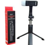 Bluetooth Selfie Stick Tripod with Wireless Remote and Extendable Phone Stand for Live Streaming and Video Recording