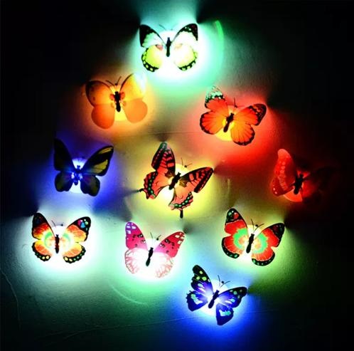Butterfly LED Night Light - Colorful DIY Decor for Fridge, Home, Party Butterfly LED Night Light - Colorful DIY Decor for Fridge, Home, Party