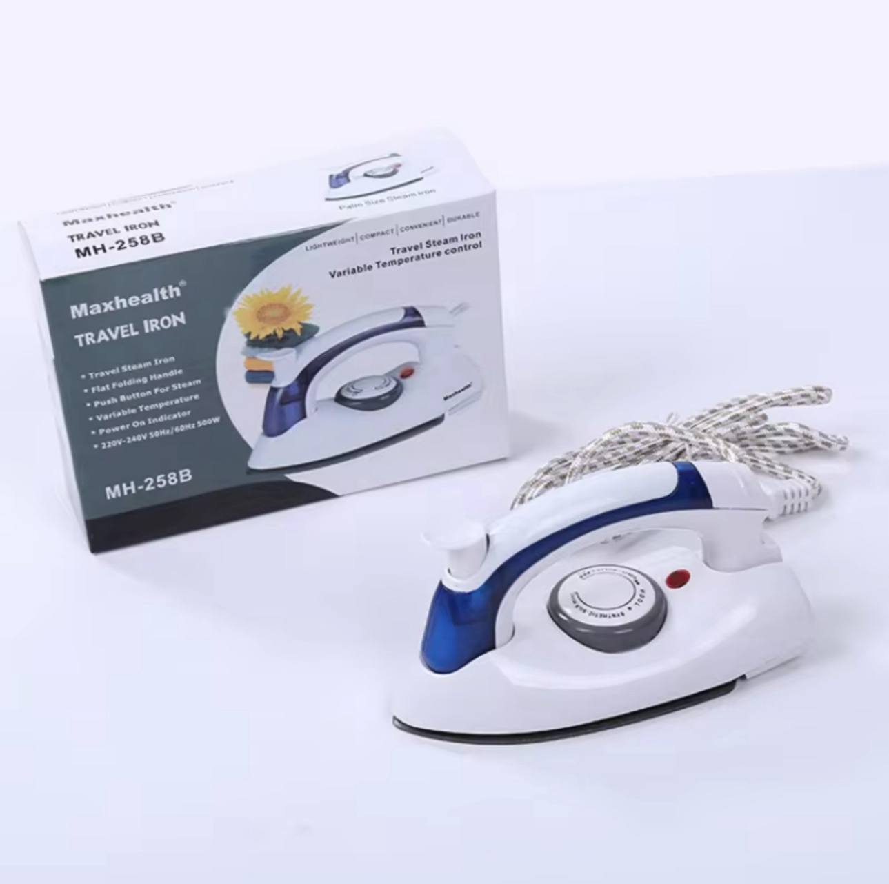 Portable Handheld Electric Steam Iron for Clothes – Foldable Mini Travel Iron with 3 Gears Portable Handheld Electric Steam Iron for Clothes – Foldable Mini Travel Iron with 3 Gears