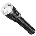 Ultra Bright Zoomable LED Flashlight - 26650 Battery, 5 Modes, Aluminum, Portable Outdoor Camping & Defense Torch (2 Batteries Included)